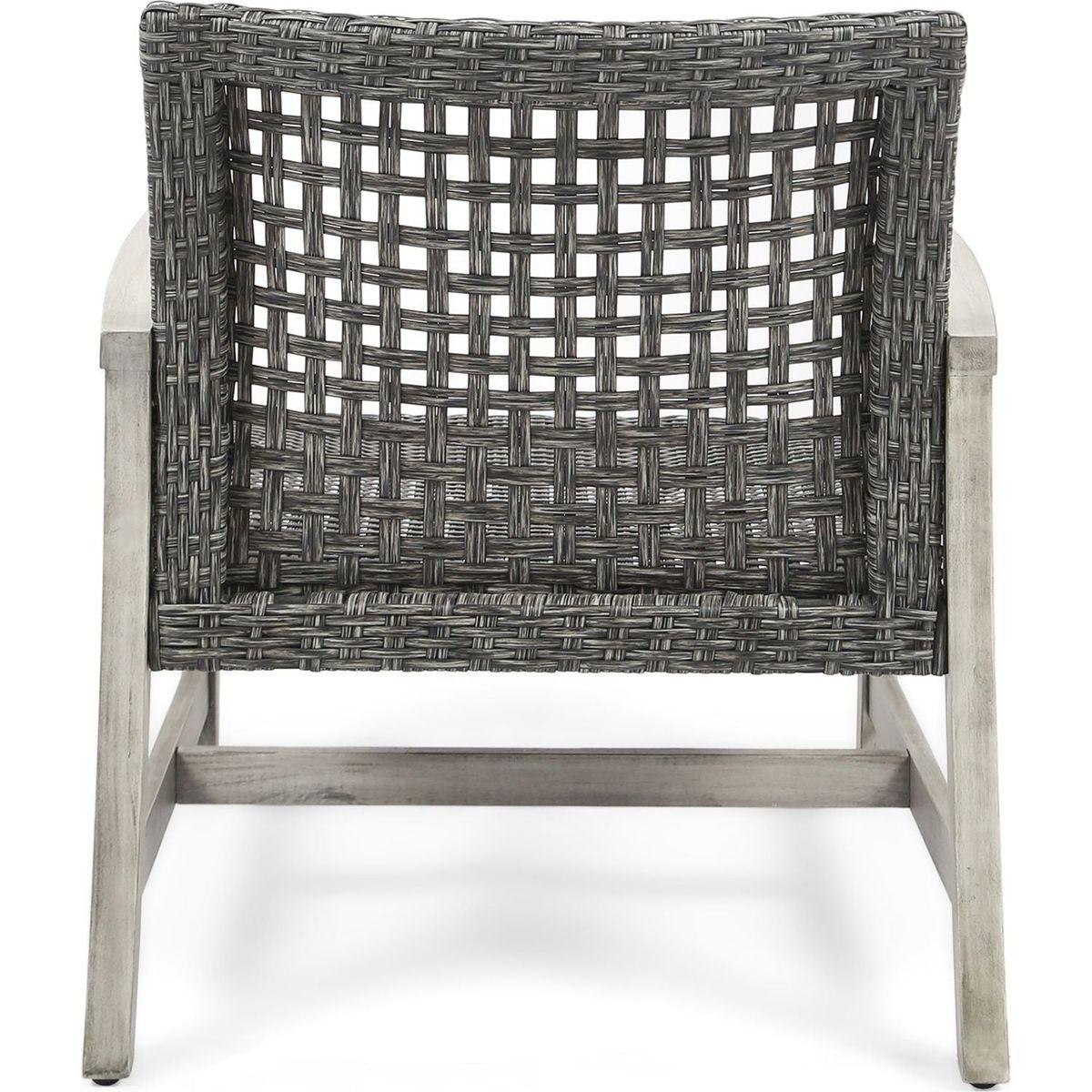 HAMPTON WOOD + WICKER CLUB CHAIR