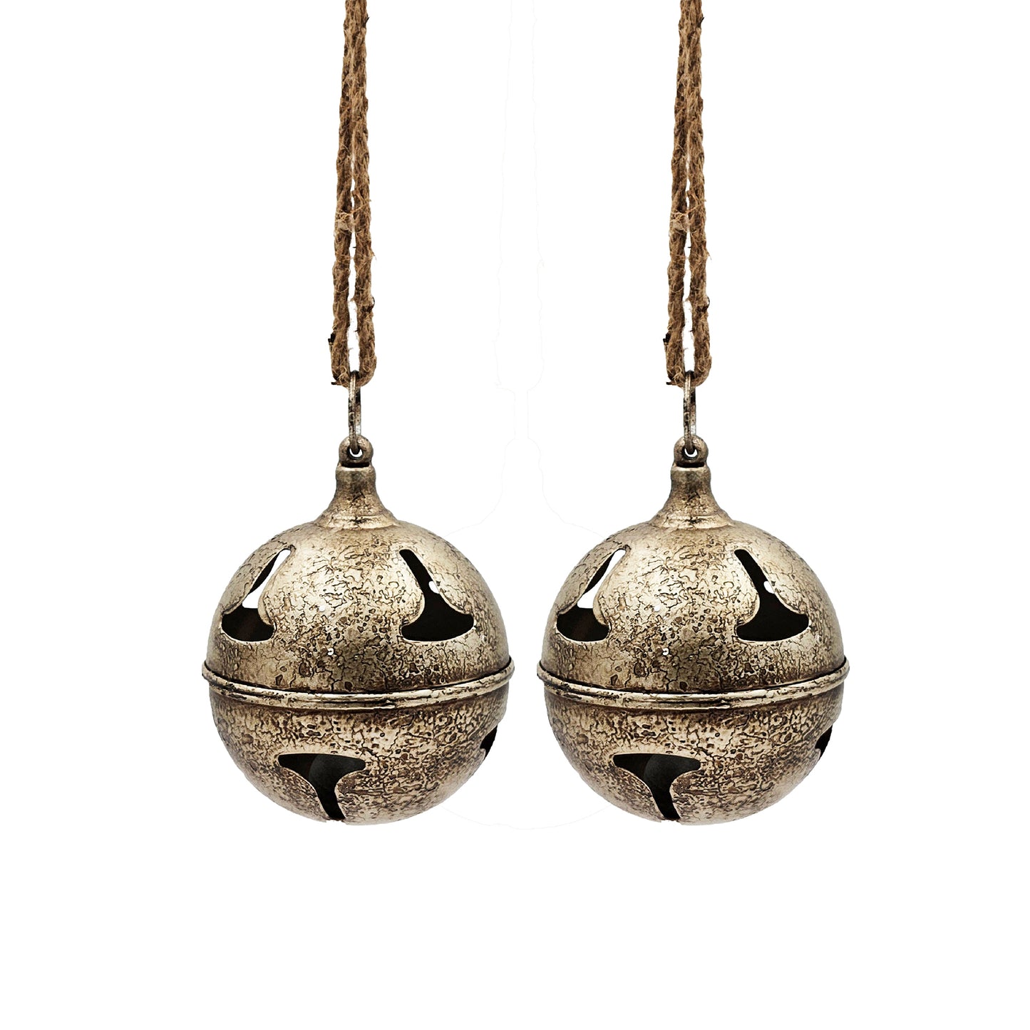 D6' Bell Hanging Ornament, Decorative Hanging Ball Christmas Tree Ornaments for Holiday Party Decorations, Set of 2