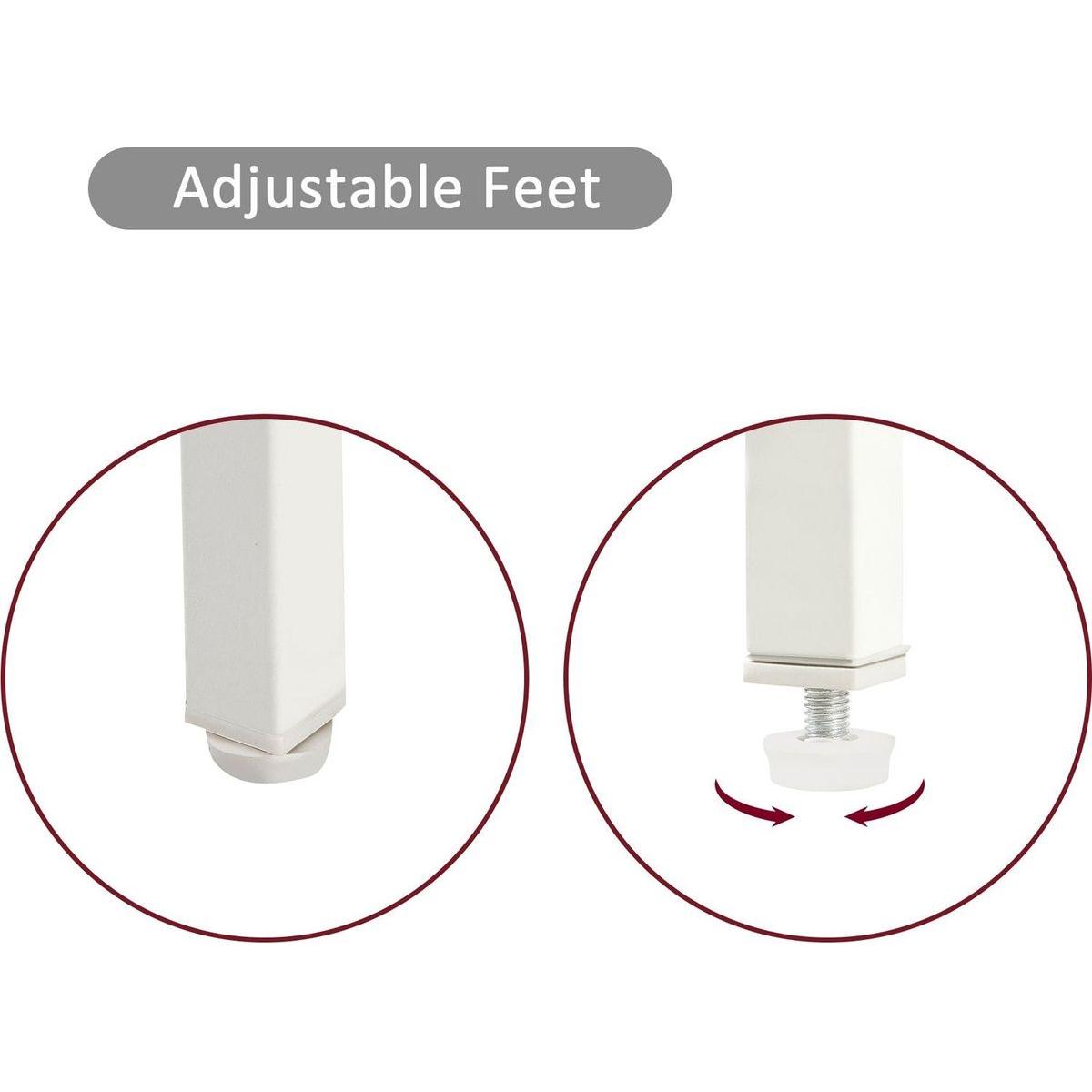 Set of 2, 15.75" Rattan End table with Power Outlet & USB Ports, Modern nightstand with drawer and metal legs, side table for living room, bedroom,white