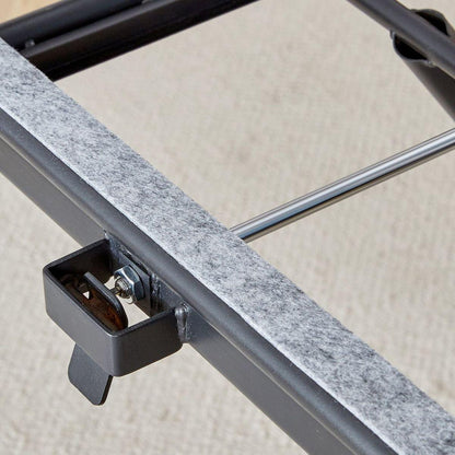 Modern minimalist multifunctional lifting table, with a 0.8-inch wood grain process sticker desktop and black metal legs, can be used as a dressing table, coffee table, dining table, and office table