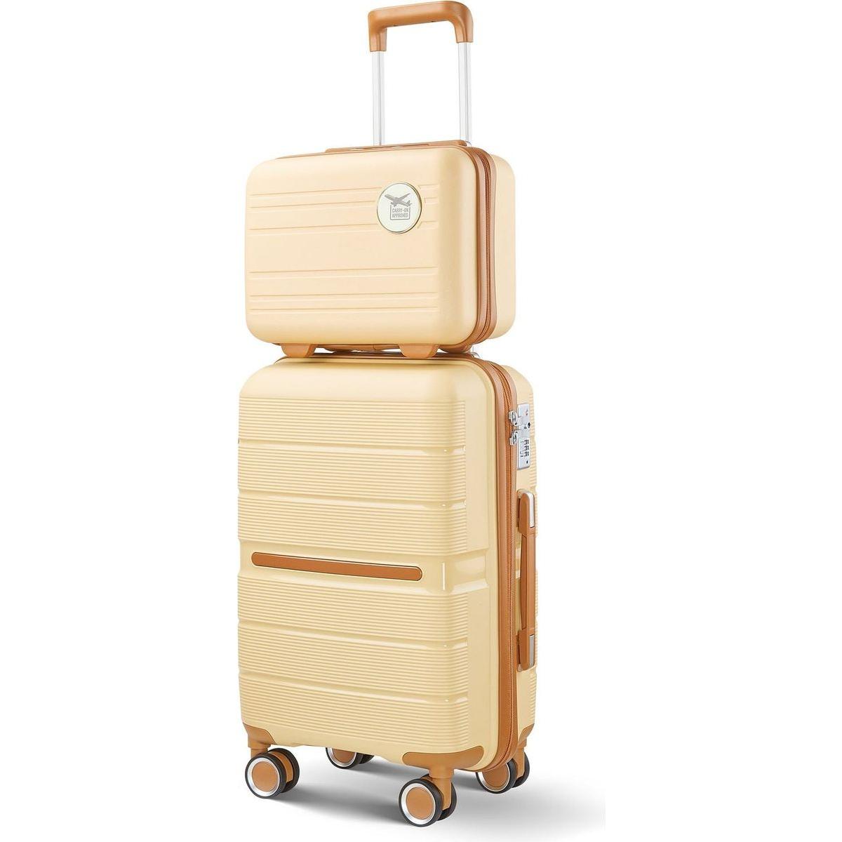 Luggage Sets 4 Piece(14/20/24/28) PP Lightweight & Durable Expandable suitcase