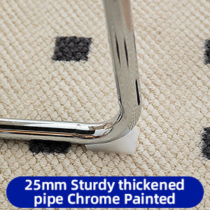 Dining Chairs Set of 2, Velvet Rattan Side Accent Chairs with Chrome Legs, Modern Mid Century Breuer Designed Chairs, Upholstered Dining Living Room Kitchen Chairs