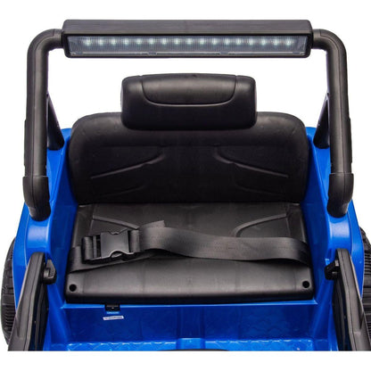 12V Kids Ride On Electric Truck Car W/Parents Control,2WD,Four-wheel suspension,Early education function,Adjustable volume,USB,MP3,Bluetooth,Microphone jack,Power display,LED lights For kids aged 3+.