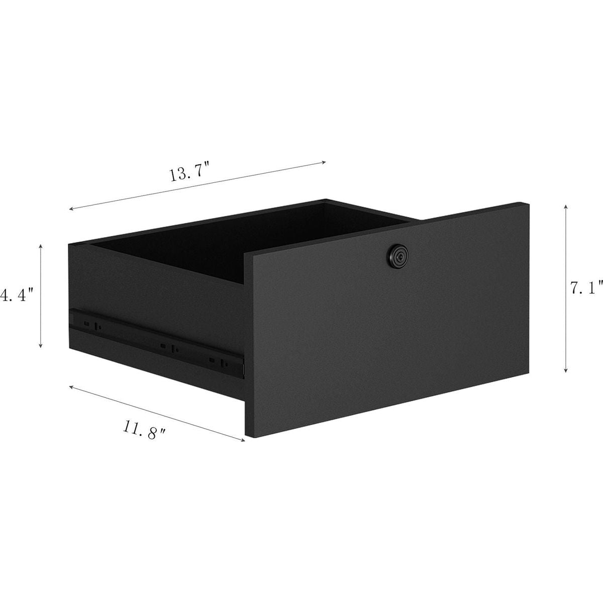 Nightstand with Charging Station, Smart Nightstand with Night Light, Modern Night Stand with Bookshelf, Bedside Tables with Storage Cabinet for Bedroom, Black