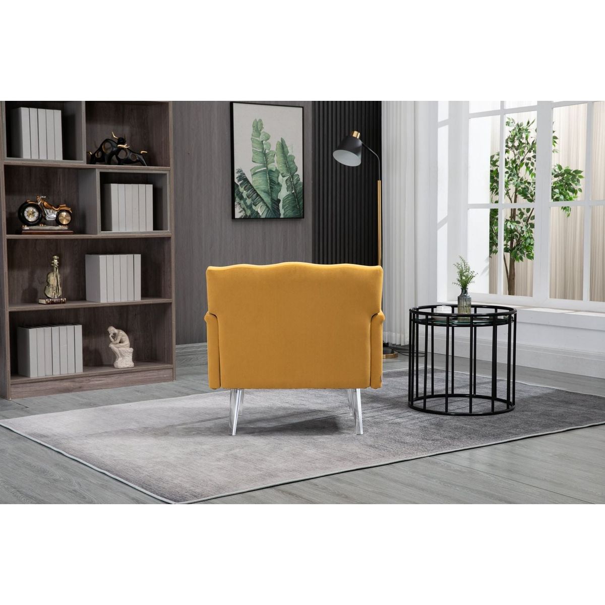 Accent Chair, Living Room Chair / leisure single sofa with acrylic feet