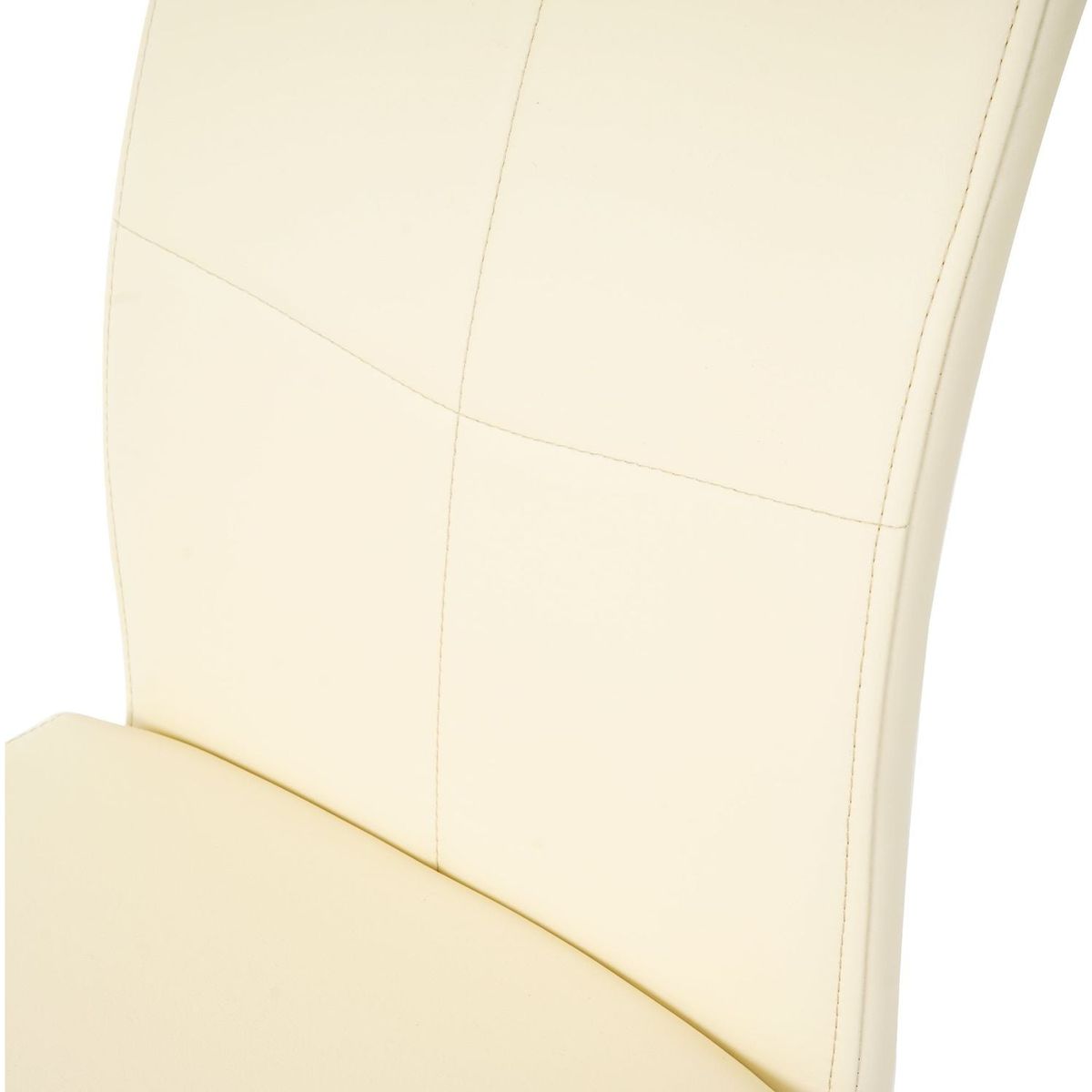 Modern PU dining chair living room chair upholstered chair, electroplated metal legs design, kitchen, living room, bedroom, dining room side chair (Set of 2)