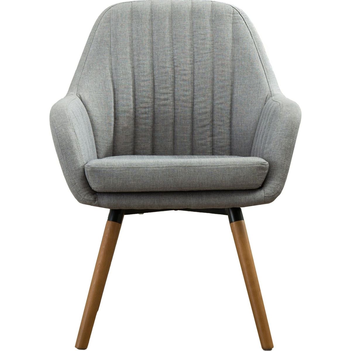 Tuchico Contemporary Fabric Accent Chair, Gray