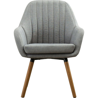Tuchico Contemporary Fabric Accent Chair, Gray