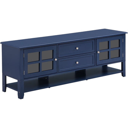 TV Stand for TVs up to 60", Entertainment Center with Multifunctional Storage Space, TV Cabinet with Modern Design, Media Console for Living Room, Bedroom - Streamdale Furniture