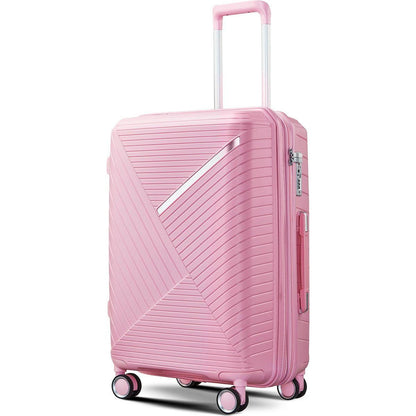 Luggage Sets 4 Piece(14/20/24/28), Expandable Lightweight Suitcase with 4 Double 360 Degrees Mute Spinner Wheels PP Materials Durable TSA Lock Travel Luggage