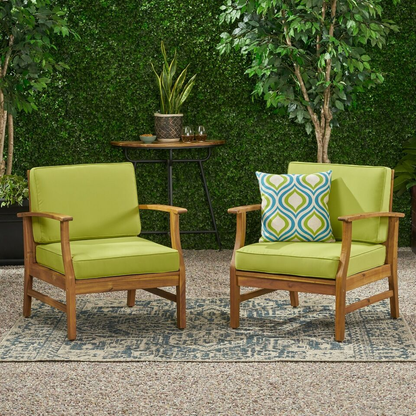 PERLA CLUB CHAIRS SET OF 2, GREEN - Streamdale Furniture