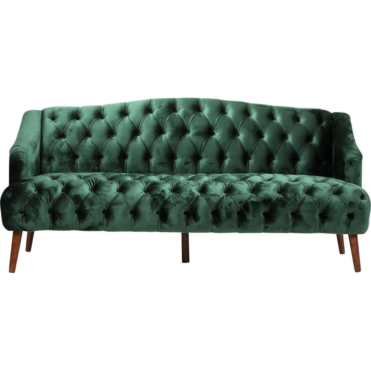 Comfy 3-seat Sofa with Wooden Legs, PU, for Living Room and Study