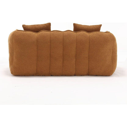 Soft beanbag chair with high resilience foam core for two people. The comfortable square recliner sofa is ideal for family members and friends engaged in games, reading, watching TV