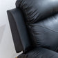 Breathing Leather black recliner chair for adults living room sofa chair with armrest, for home theater