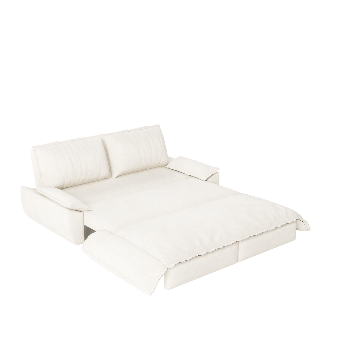 73.2'Queen Pull Out Sofa Bed,3-in-1 Convertible Sleeper Sofa,Multi-Functional Velvet Loveseat Bed