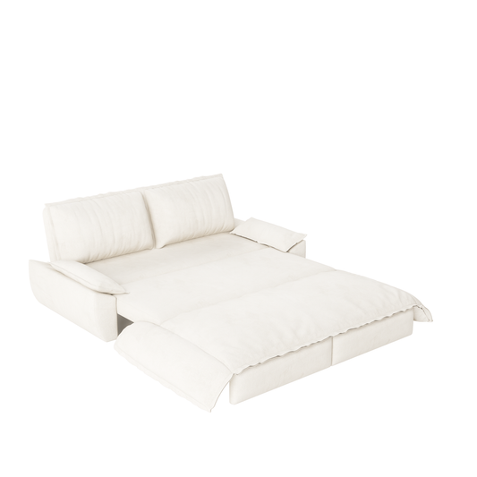 73.2'Queen Pull Out Sofa Bed,3-in-1 Convertible Sleeper Sofa,Multi-Functional Velvet Loveseat Bed