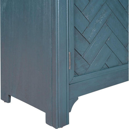 40" Modern Cabinets with Unique Design Doors with 1 Adjustable Shelves,Suitable for Multiple Rooms Such as Living Room and Study Room