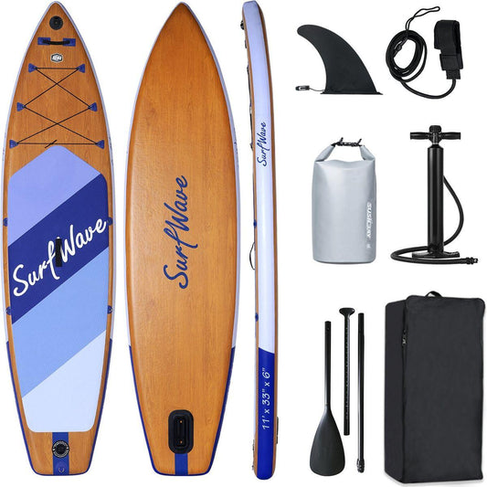 Inflatable Stand Up Paddle Board 11'x34"x6" With Accessories