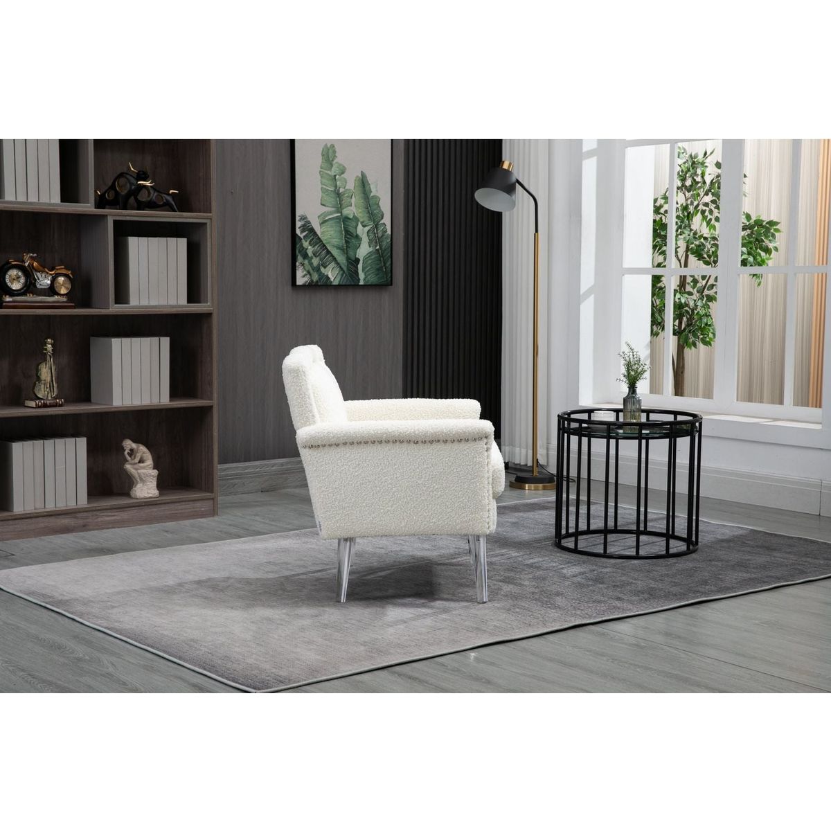 Accent Chair, Living Room Chair / leisure single sofa with acrylic feet