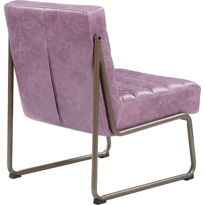 Loria Accent Chair in Wisteria Top Grain Leather