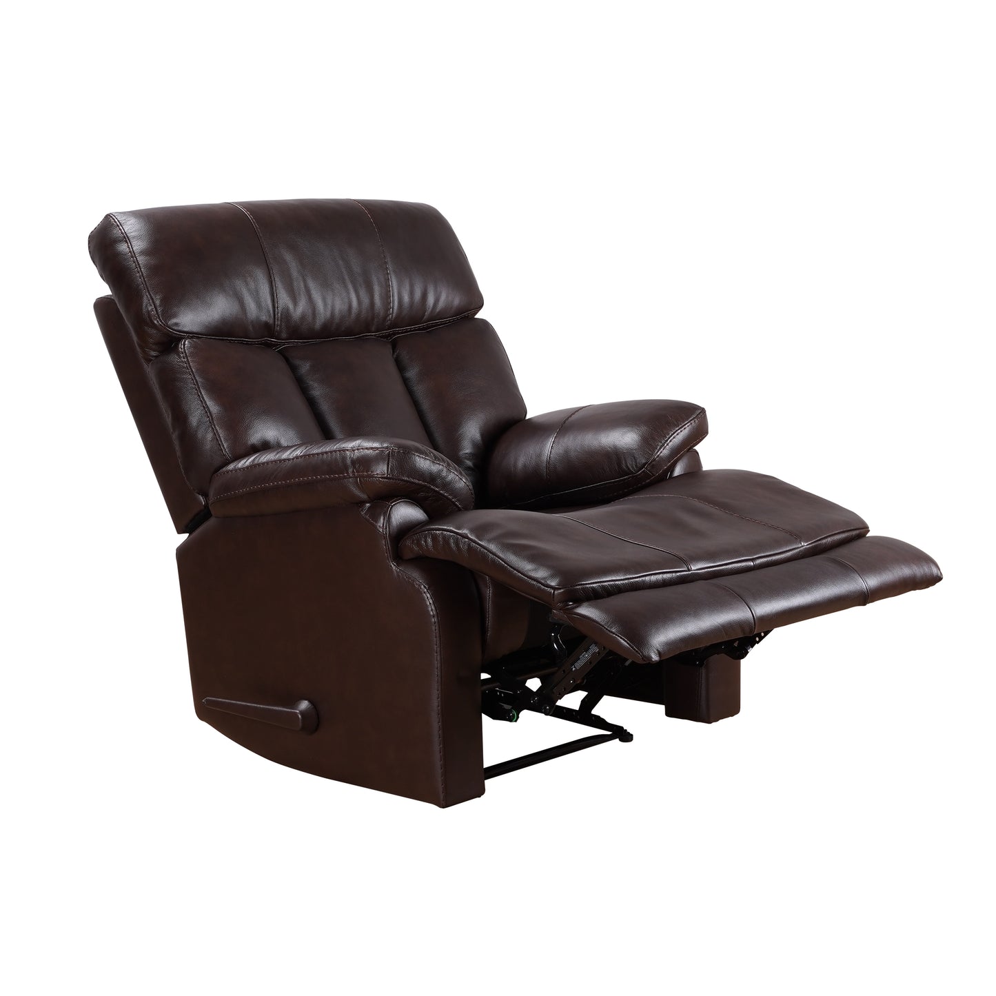 Prague Genuine Top Grain Leather Mannual Recliner