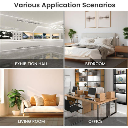 4-Tier Glass Display Cabinet, Double Door Glass Cabinet, Four Partitions, Two Locks, Floor Standing Storage Cabinet for Living Room, Bedroom, Showroom and Office, White, 31.5"L x 14.2"W x 66.3"H