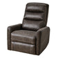 Swivel Glider Rocker Recliner Chair for Nursery,Manual Swivel Rocking Recliner,Mordern Home Theater Seating Soft Reclining Chairs for Living Room,Brown