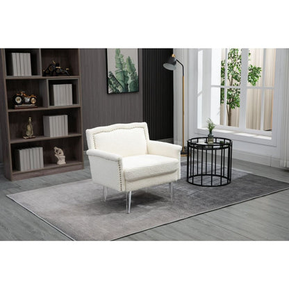 Accent Chair, Living Room Chair / leisure single sofa with acrylic feet