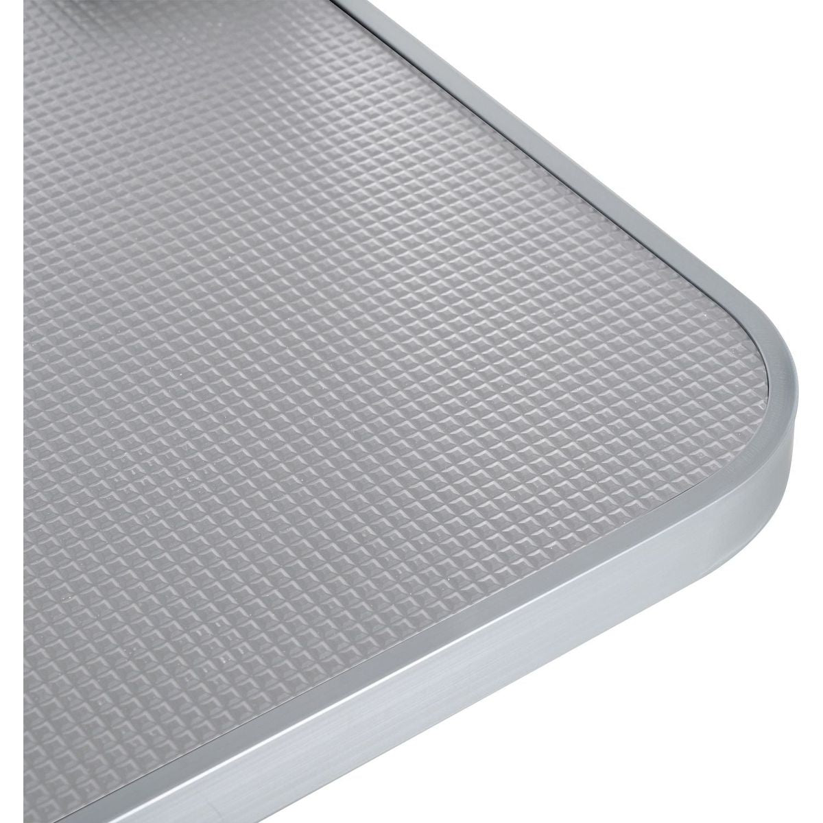 42" Folding Dog Pet Grooming Table Stainless Steel Frame Rubber Mat on Board with Adjustable Arm and Clamps pet dog Cat Grooming Table (SILVER-GRAY COLOR)