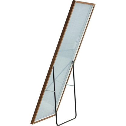 4rd generation packaging upgrade brown solid wood frame full body mirror, dressing mirror, decorative mirror, clothing store, floor standing mirror.