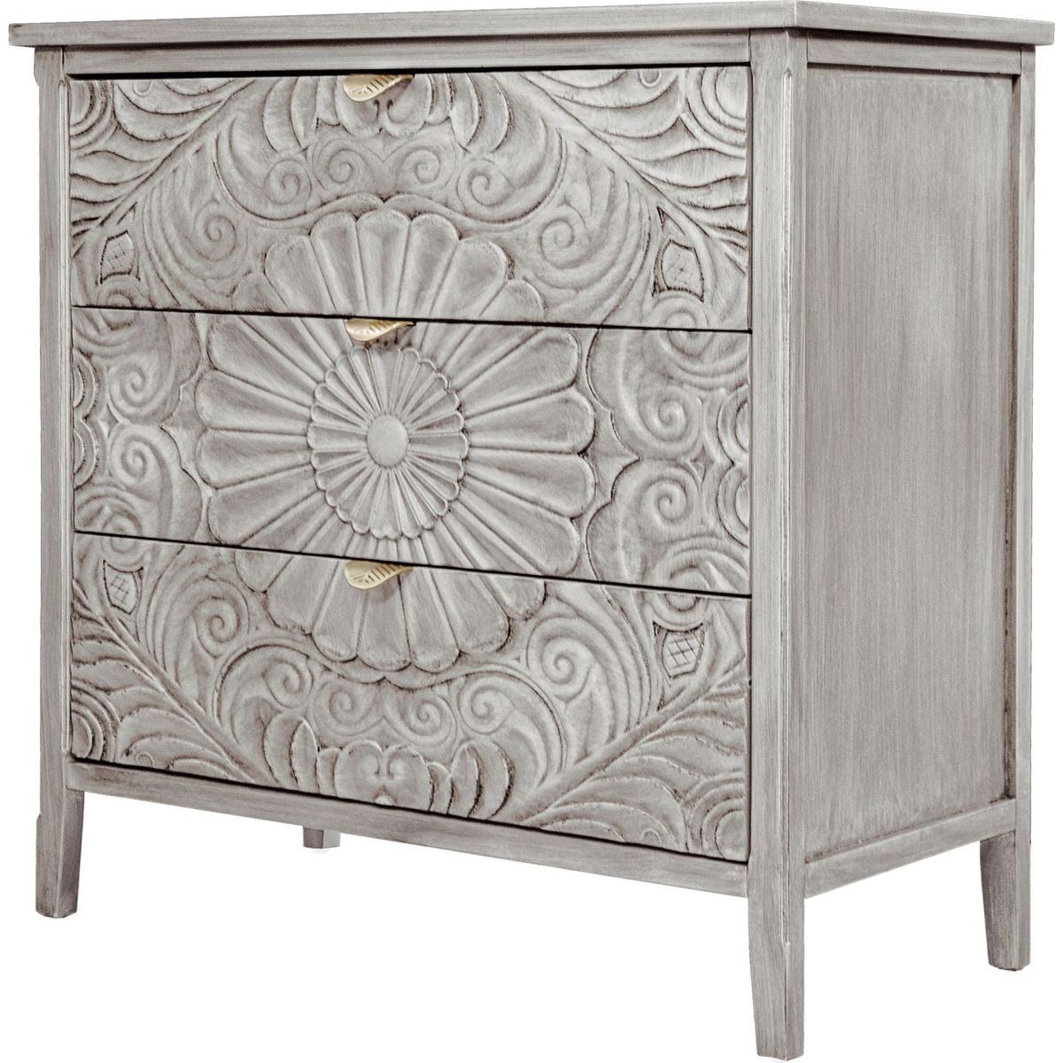 3 Drawer Cabinet, American Furniture, Suitable for Bedroom, Living Room, Study