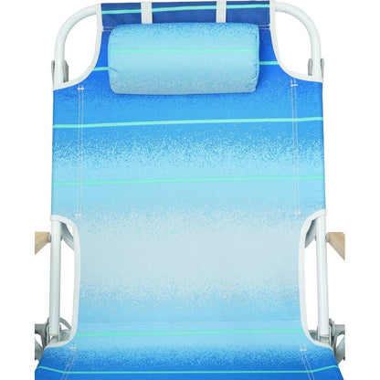 1PCS Backpack Beach Chairs for Adults Beach towel backpack beach chairs for adults 5 position chair with pouch folding lightweight positions back pack 13 inch high