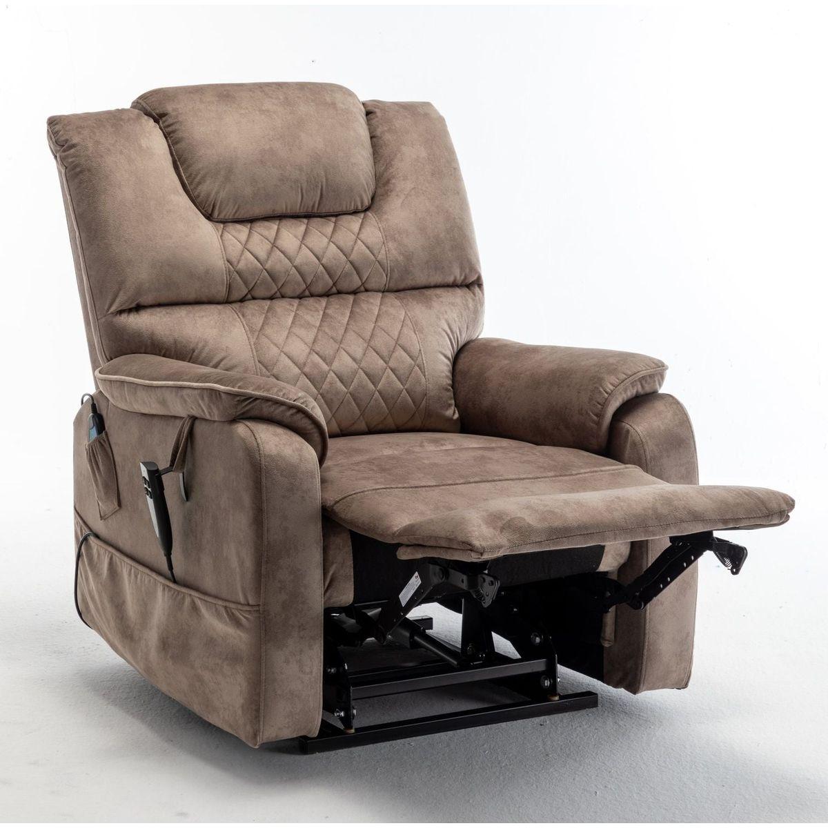 Lounge chair lift chair relax sofa chair sitting room furniture sitting room power supply elderly electric lounge chair (180 degree lying flat) - Streamdale Furniture