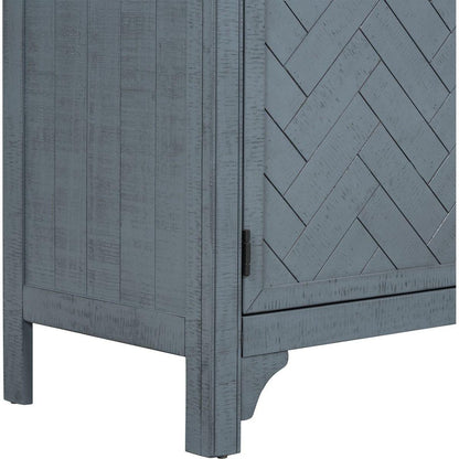 Designed Storage Cabinet Sideboard with MDF+Pine veneer, Adjustable Shelves, Suitable for Living Rooms, Entrance and Study Rooms.