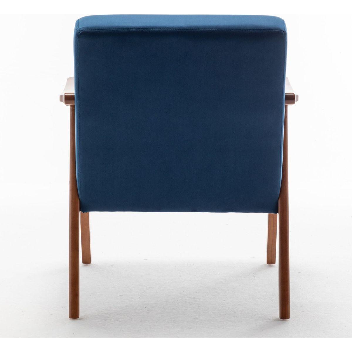 Mid-Century Modern Chair, Living Room Chair with Solid Wood Frame, Accent Chair Extra-Thick Backrest, Wingback Chair for Bedroom, Reading Room, Living Room, Lounge Chair Indoor