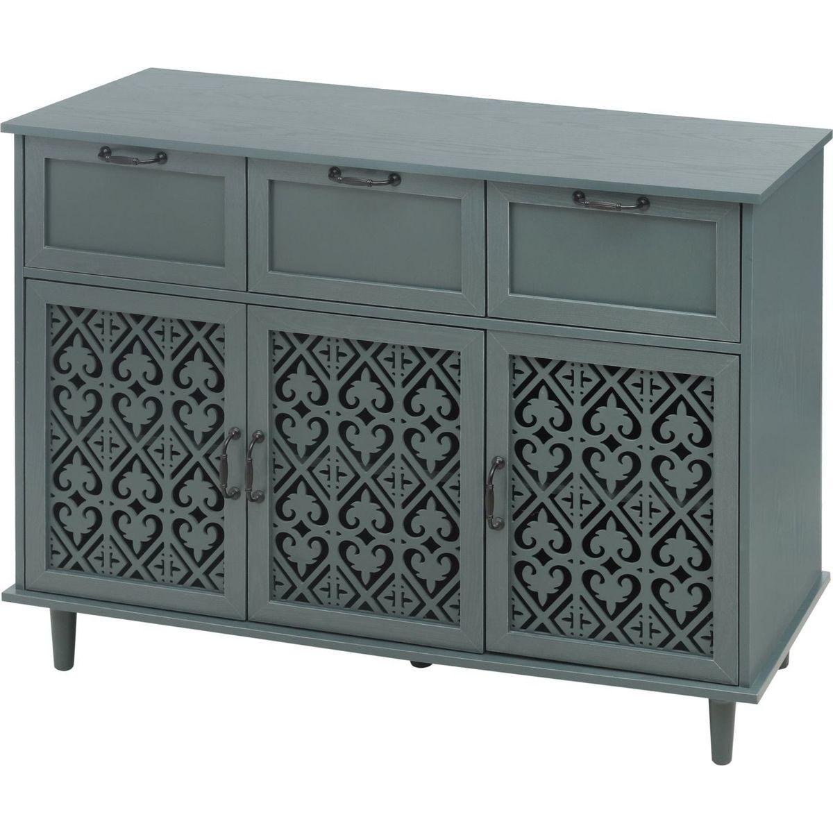3 Door 3 Drawer Cabinet, American Furniture, Suitable for Bedroom, Living Room, Study