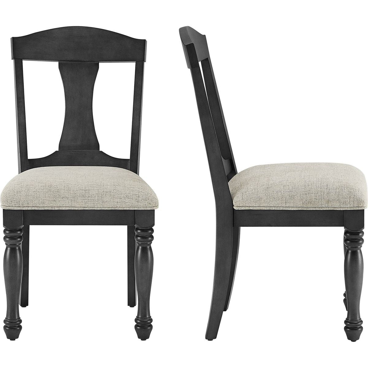 Wooden Frame Upholstered Dining Chairs set of 2,Mid Century Retro Chairs Comfor Kitchen Chairs for Living Room,Restaurant