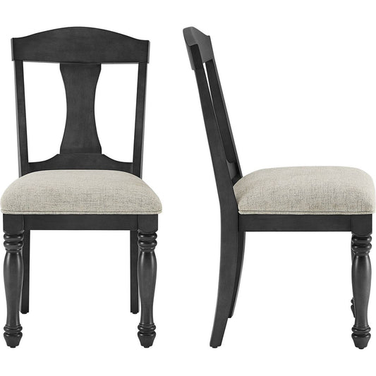 Wooden Frame Upholstered Dining Chairs set of 2,Mid Century Retro Chairs Comfor Kitchen Chairs for Living Room,Restaurant