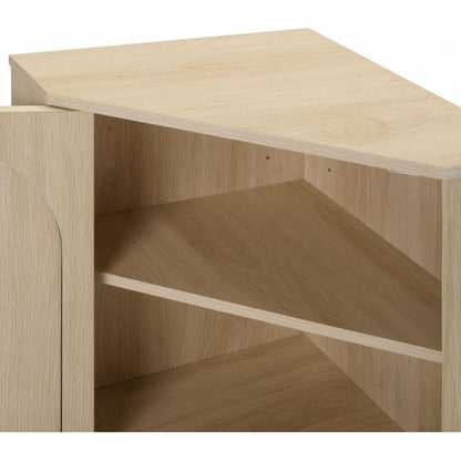 Corner cabinet, Rattan door,Freestanding Corner Tables For Small Spaces, Corner Shelf Stand For Living Room, Kitchen, Bathroom, Bedroom