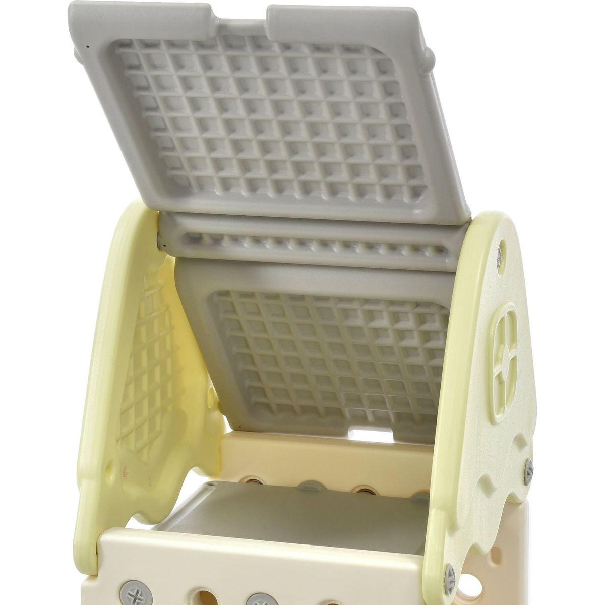 Kids Toy Storage Organizer with 14 Bins, Multi-functional Nursery Organizer Kids Furniture Set Toy Storage Cabinet Unit with HDPE Shelf and Bins for Playroom, Bedroom, Living Room