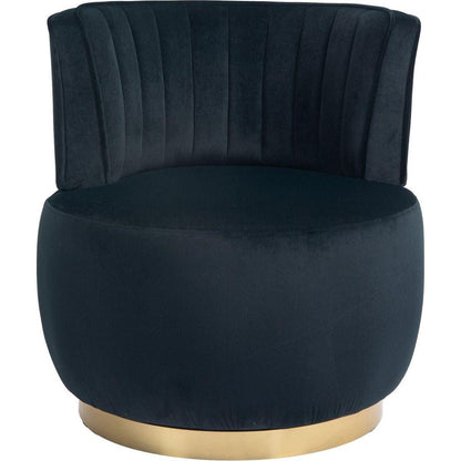 360 Degree Swivel Cuddle Barrel Accent Sofa Chairs, Round Armchairs with Wide Upholstered, Fluffy Velvet Fabric Chair for Living Room, Bedroom, Office, Waiting Rooms