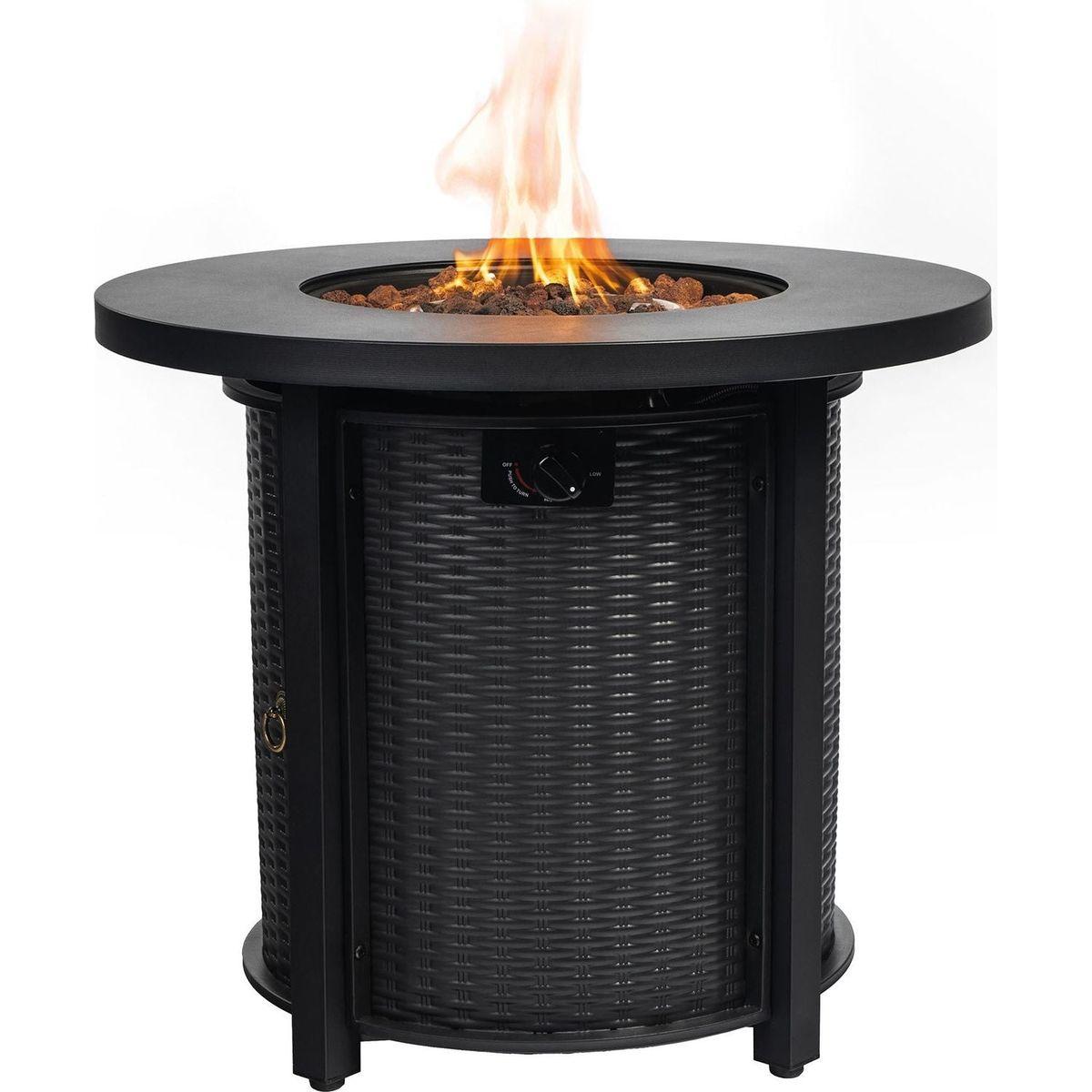 30inch Propane Round Fire Table 40000BTU Propane Fire Pit Table