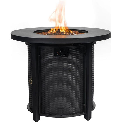 30inch Propane Round Fire Table 40000BTU Propane Fire Pit Table