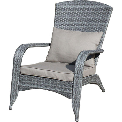 Patio Chair with Cushions(Grey Cushion)
