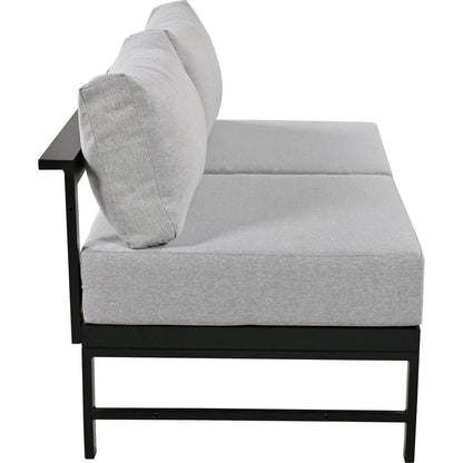 U-shaped multi-person outdoor sofa set, suitable for gardens, backyards, and balconies.