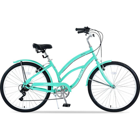 7 Speed Bicycles, Multiple Colors 26"Inch Beach Cruiser Bike