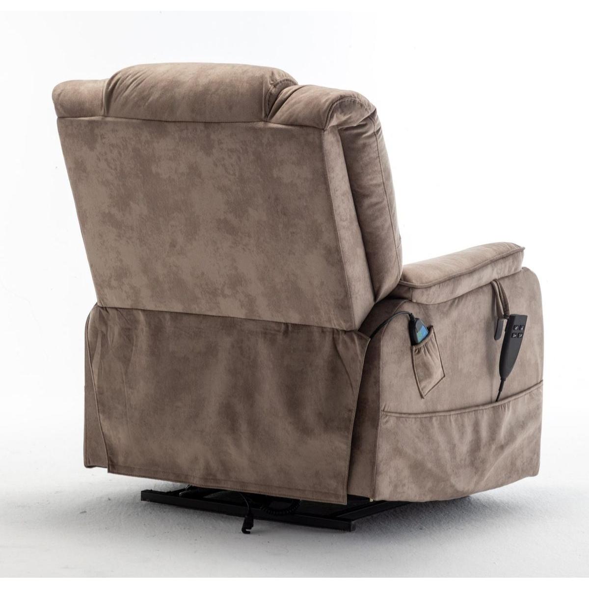 Lounge chair lift chair relax sofa chair sitting room furniture sitting room power supply elderly electric lounge chair (180 degree lying flat) - Streamdale Furniture