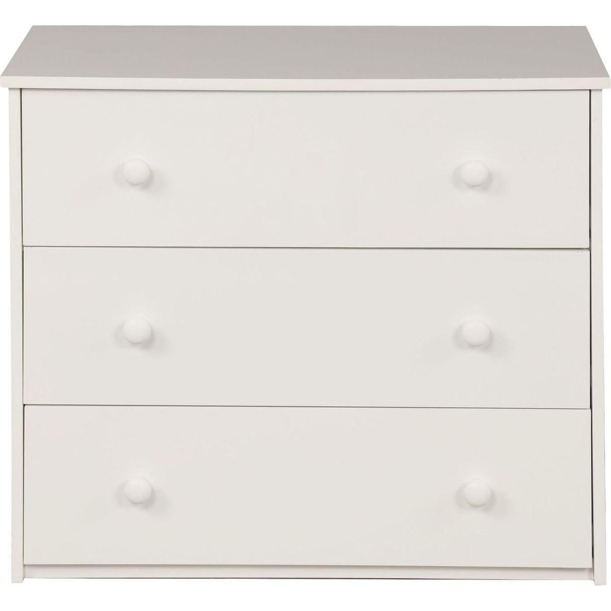 Low Study Twin Loft Bed with Cabinet and Rolling Portable Desk - White