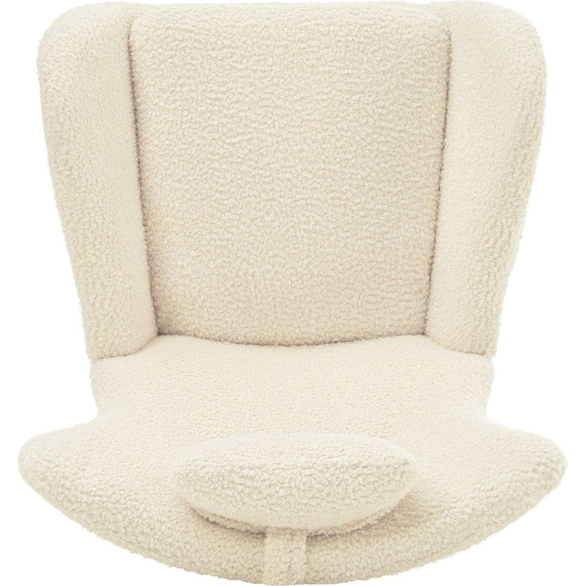 Rocking Chair - with rubber leg and cashmere fabric, suitable for living room and bedroom