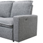 Power Recliner Chair Home Theater Seating Soft Chair with USB Port for Living Room, Bedroom, Theater room, Grey